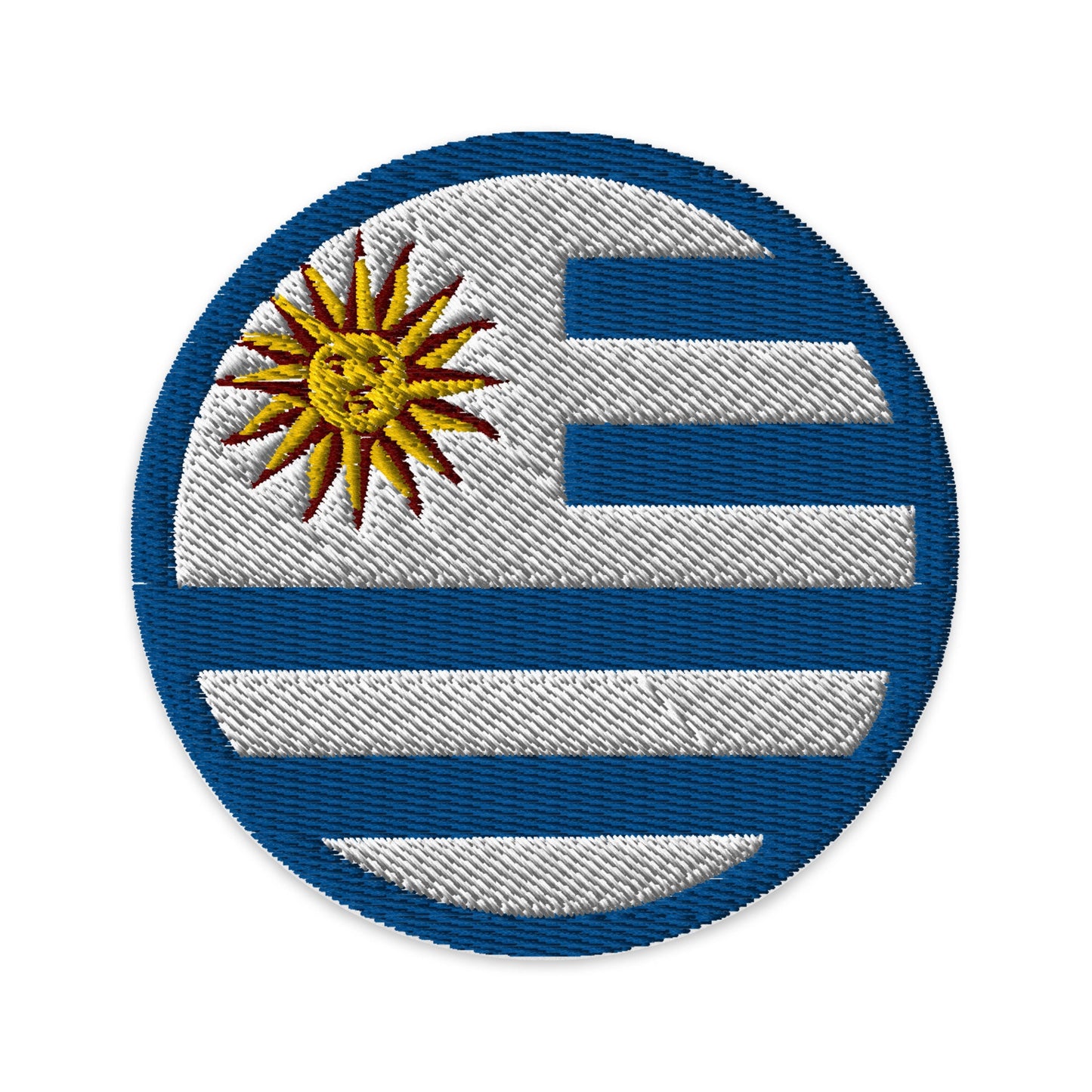 Uruguay Flag Patch | Embroidered Iron-on or Sew-on DIY Applique For Vest, Backpack, Clothing Badge, Bikers, Travel Collectors, Souvenir