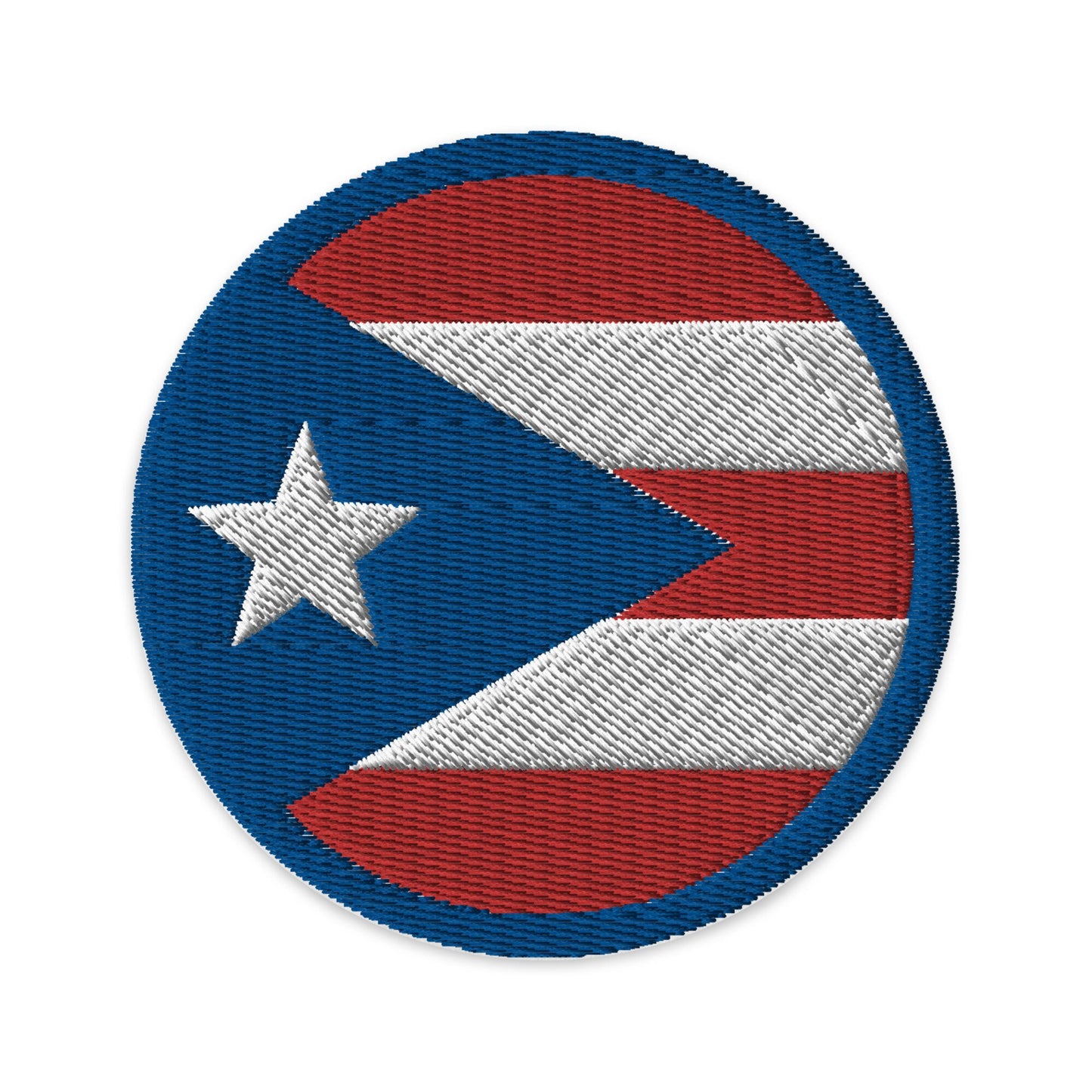 Puerto Rico Flag Patch | Embroidered Iron-on or Sew-on DIY Applique For Vest, Backpack, Clothing Badge, Bikers, Travel Collectors, Souvenir