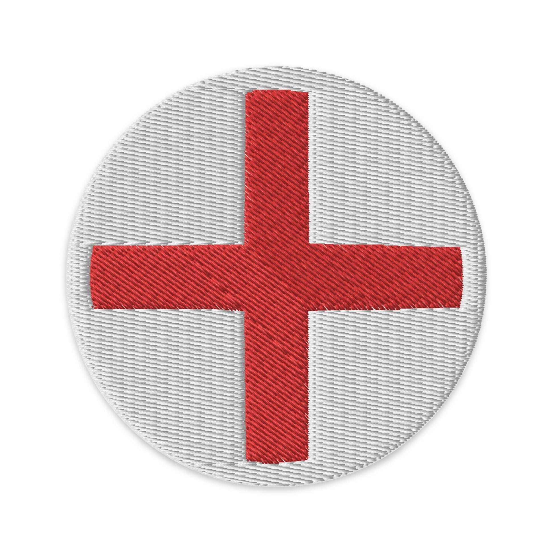 England Flag Patch | Embroidered Iron-on or Sew-on DIY Applique For Vest, Backpack, Clothing Badge, Bikers, Travel Collectors, Souvenir