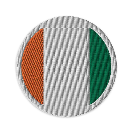 Ireland Flag Patch | Embroidered Iron-on or Sew-on DIY Applique For Vest, Backpack, Clothing Badge, Bikers, Travel Collectors, Souvenir