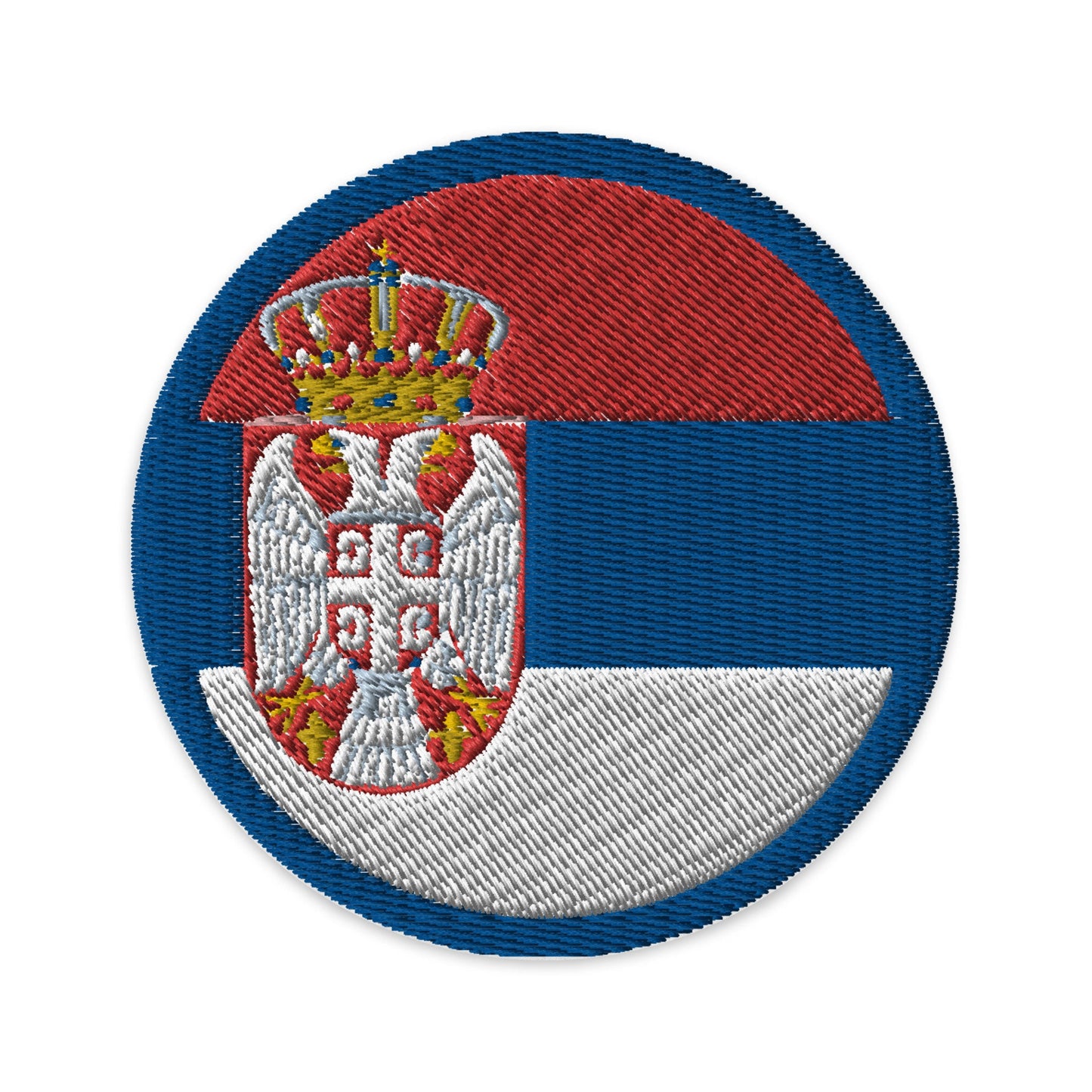 Serbia Flag Patch | Embroidered Iron-on or Sew-on DIY Applique For Vest, Backpack, Clothing Badge, Bikers, Travel Collectors, Souvenir