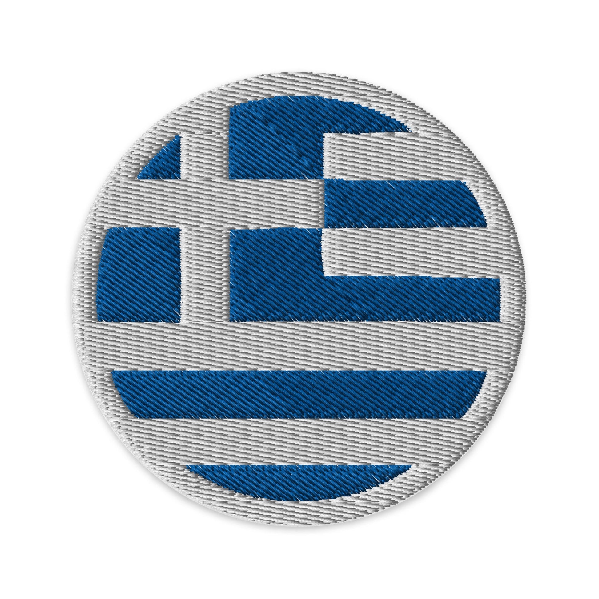 Greece Flag Patch | Embroidered Iron-on or Sew-on DIY Applique For Vest, Backpack, Clothing Badge, Bikers, Travel Collectors, Souvenir