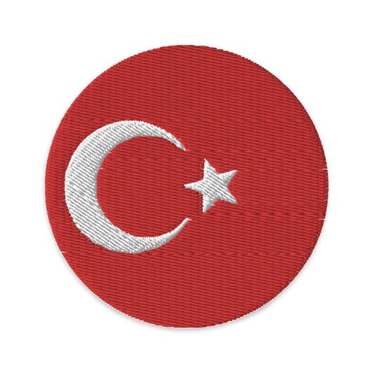 Turkey Flag Patch | Embroidered Iron-on or Sew-on DIY Applique For Vest, Backpack, Clothing Badge, Bikers, Travel Collectors, Souvenir