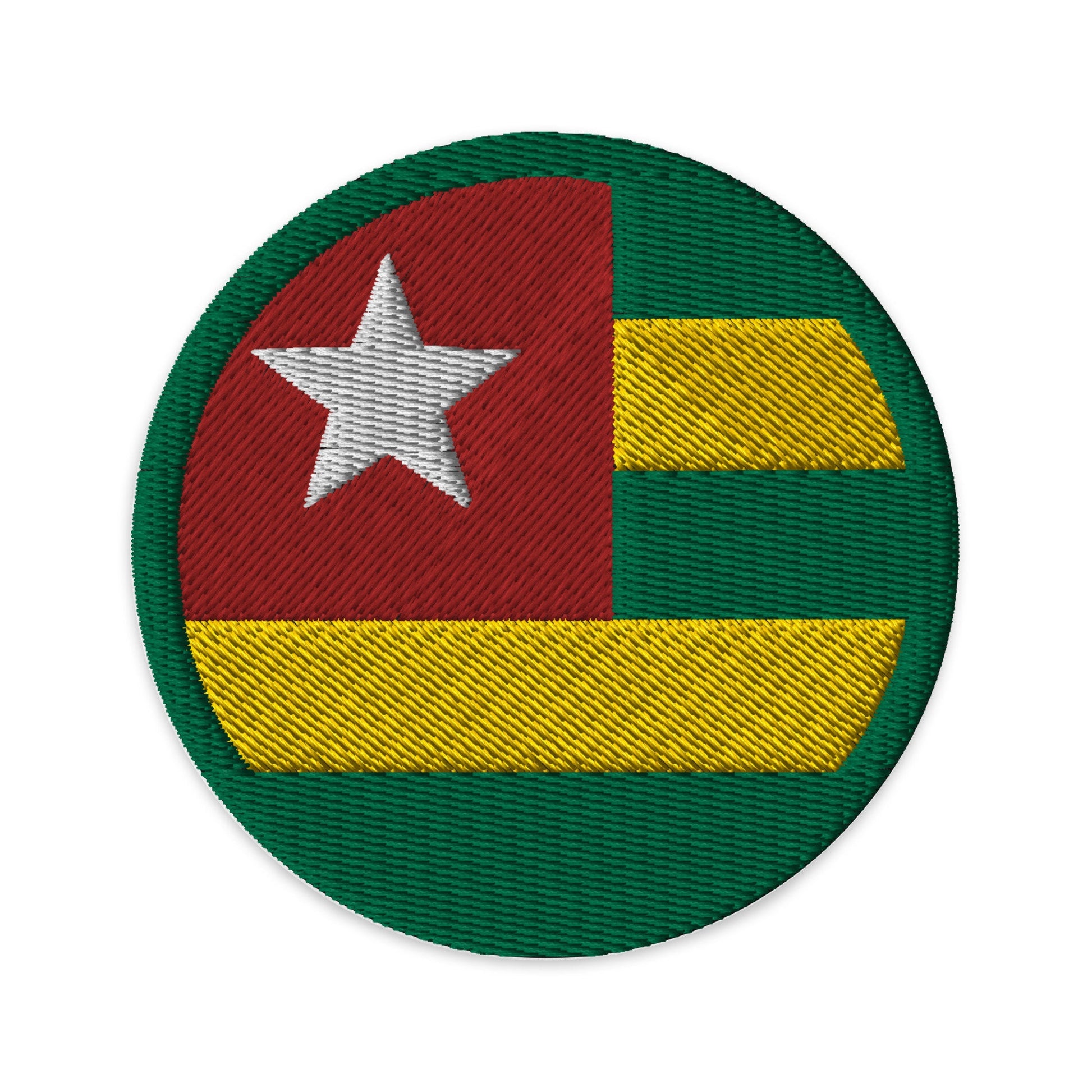 Togo Flag Patch | Embroidered Iron-on or Sew-on DIY Applique For Vest, Backpack, Clothing Badge, Bikers, Travel Collectors, Souvenir