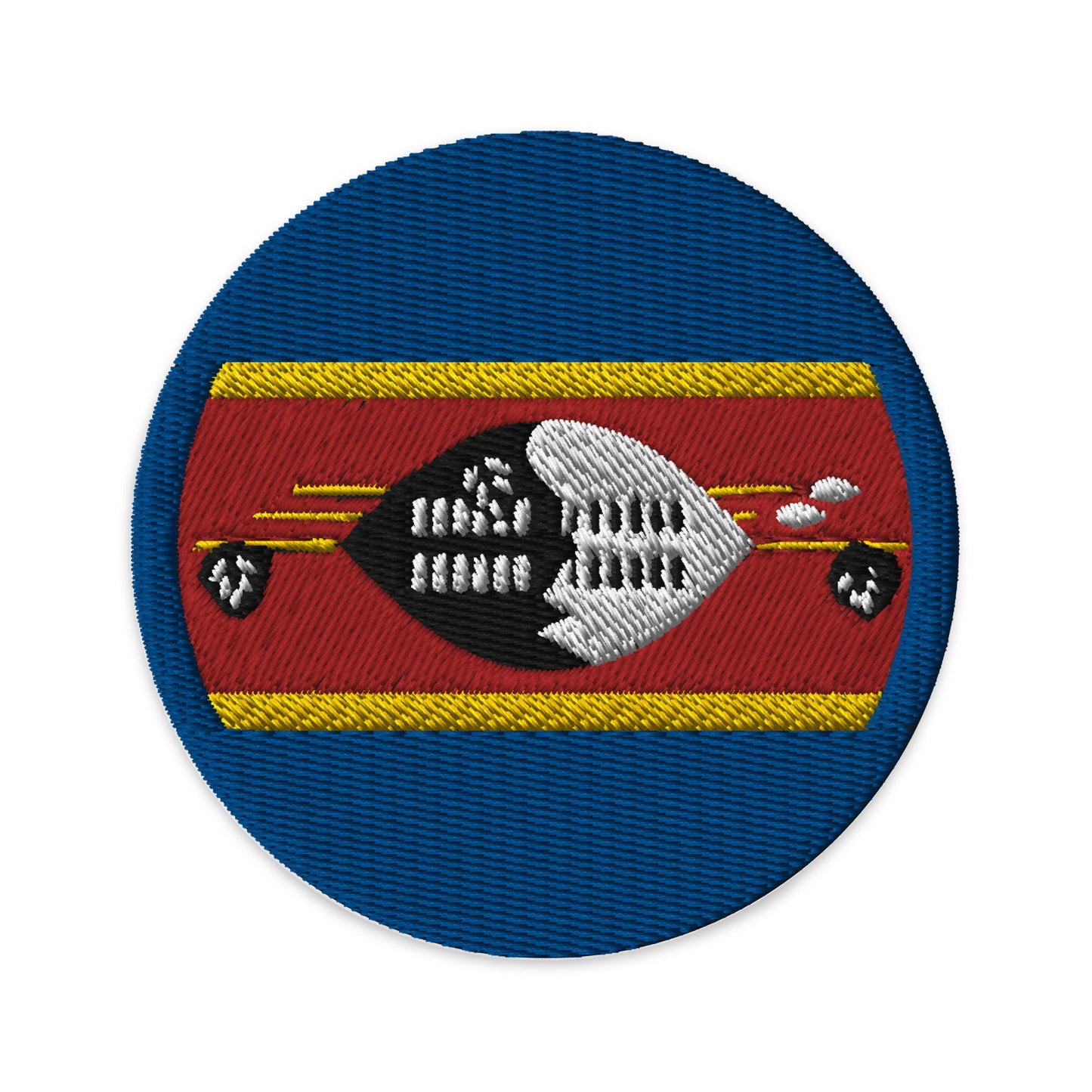 Swaziland Flag Patch | Embroidered Iron-on or Sew-on DIY Applique For Vest, Backpack, Clothing Badge, Bikers, Travel Collectors, Souvenir