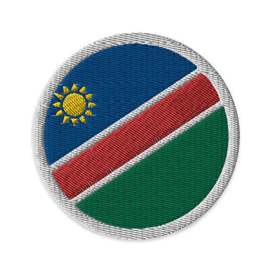 Namibia Flag Patch | Embroidered Iron-on or Sew-on DIY Applique For Vest, Backpack, Clothing Badge, Bikers, Travel Collectors, Souvenir