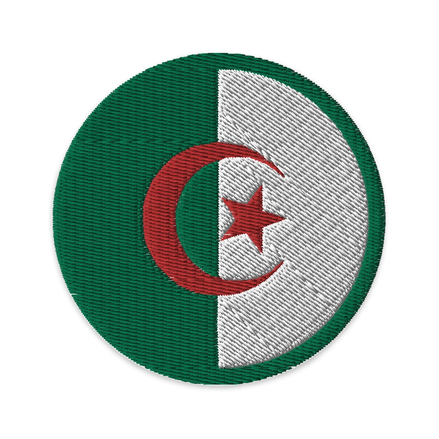 Algeria Flag Patch | Embroidered Iron-on or Sew-on DIY Applique For Vest, Backpack, Clothing Badge, Bikers, Travel Collectors, Souvenir