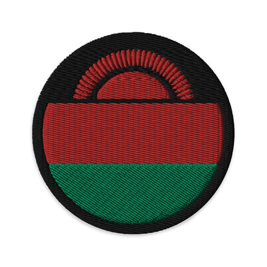 Malawi Flag Patch | Embroidered Iron-on or Sew-on DIY Applique For Vest, Backpack, Clothing Badge, Bikers, Travel Collectors, Souvenir