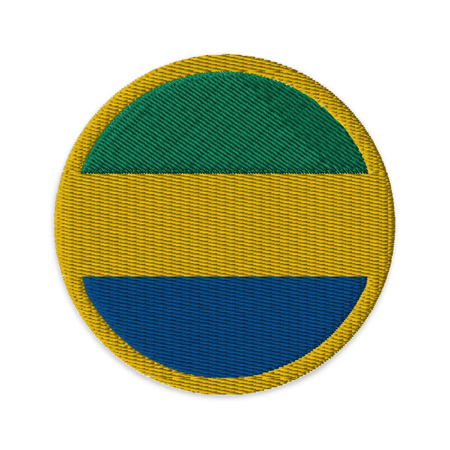 Gabon Flag Patch | Embroidered Iron-on or Sew-on DIY Applique For Vest, Backpack, Clothing Badge, Bikers, Travel Collectors, Souvenir