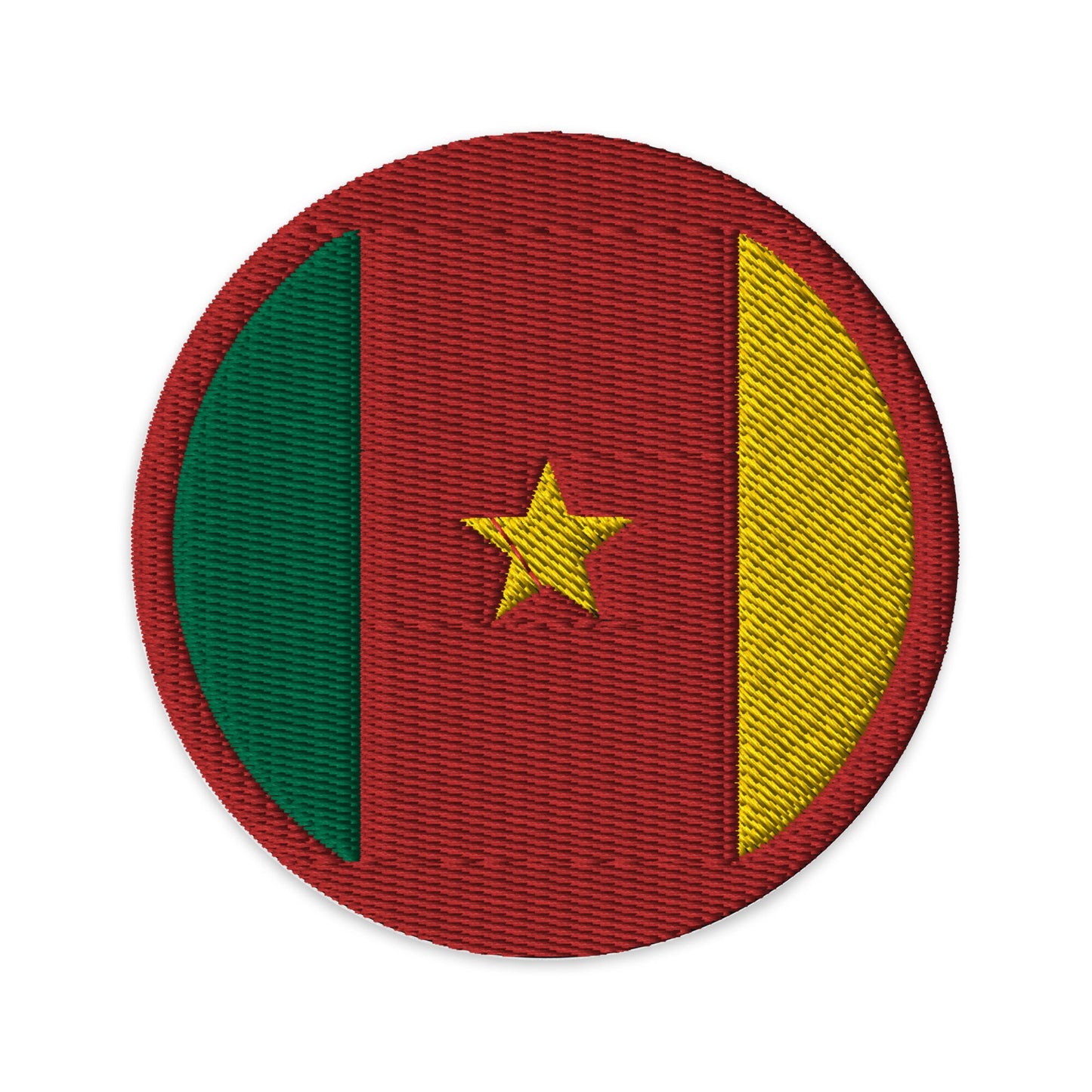 Cameroon Flag Patch | Embroidered Iron-on or Sew-on DIY Applique For Vest, Backpack, Clothing Badge, Bikers, Travel Collectors, Souvenir