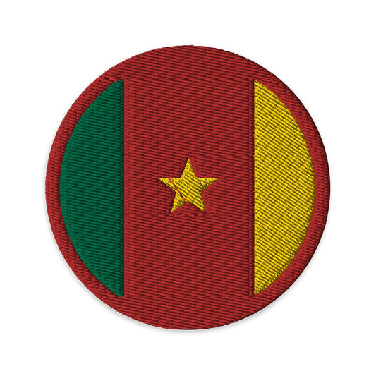 Cameroon Flag Patch | Embroidered Iron-on or Sew-on DIY Applique For Vest, Backpack, Clothing Badge, Bikers, Travel Collectors, Souvenir