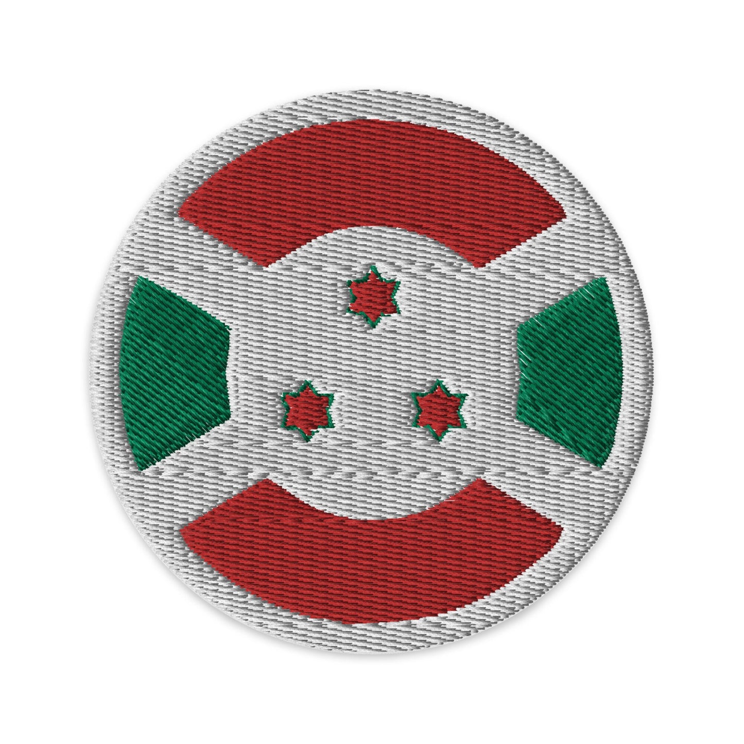 Burundi Flag Patch | Embroidered Iron-on or Sew-on DIY Applique For Vest, Backpack, Clothing Badge, Bikers, Travel Collectors, Souvenir