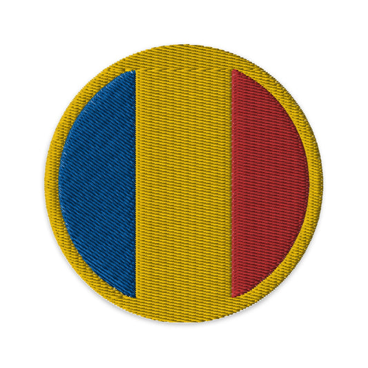 Chad Flag Patch | Embroidered Iron-on or Sew-on DIY Applique For Vest, Backpack, Clothing Badge, Bikers, Travel Collectors, Souvenir