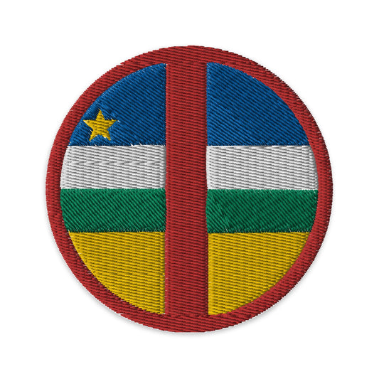 Central African Republic Flag Patch | Embroidered Iron-on or Sew-on DIY Applique For Vest, Backpack, Clothing Badge, Bikers, Travel Souvenir