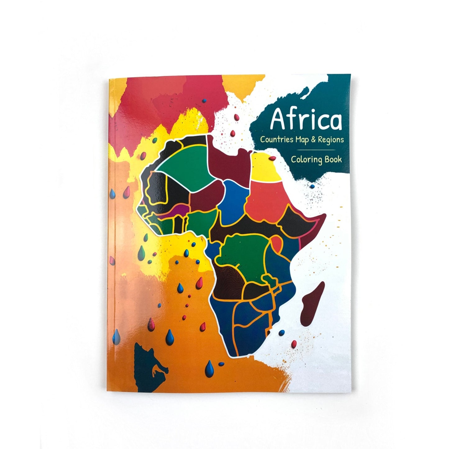 Africa Countries Map and Regions Coloring Book