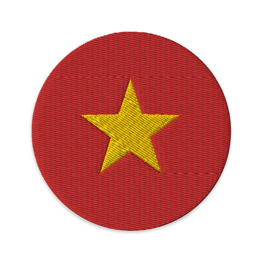 Vietnam Flag Patch | Embroidered Iron-on or Sew-on DIY Applique For Vest, Backpack, Clothing Badge, Bikers, Travel Collectors, Souvenir