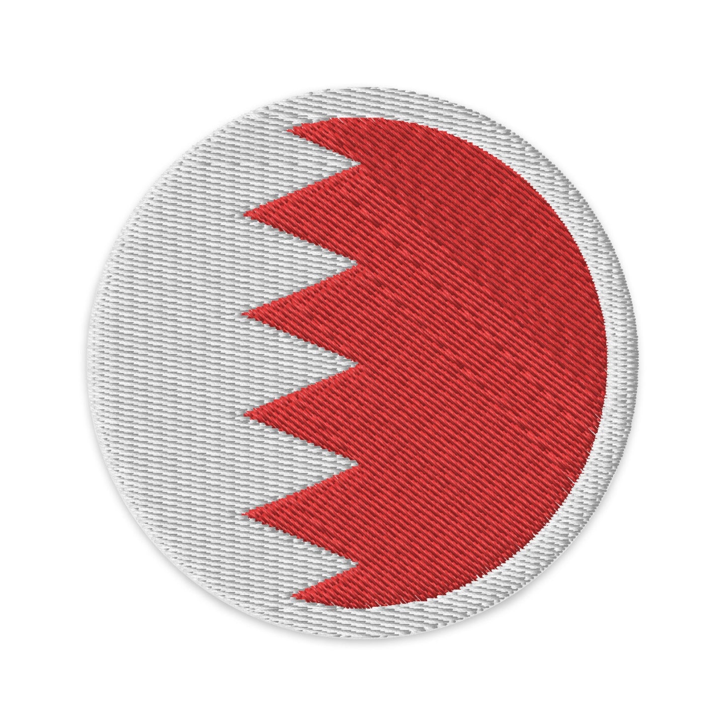 Bahrain Flag Patch | Embroidered Iron-on or Sew-on DIY Applique For Vest, Backpack, Clothing Badge, Bikers, Travel Collectors, Souvenir