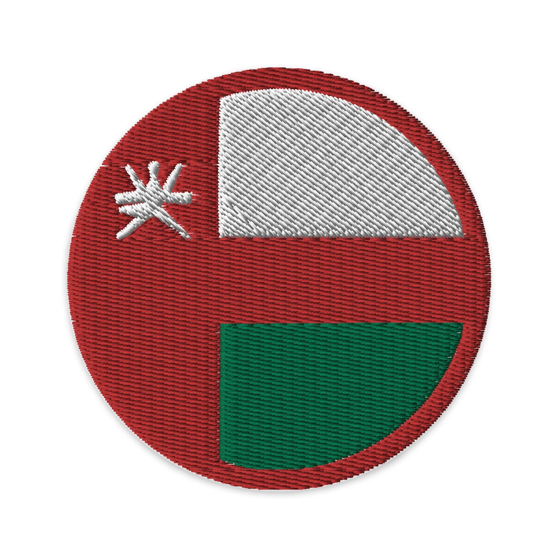 Oman Flag Patch | Embroidered Iron-on or Sew-on DIY Applique For Vest, Backpack, Clothing Badge, Bikers, Travel Collectors, Souvenir