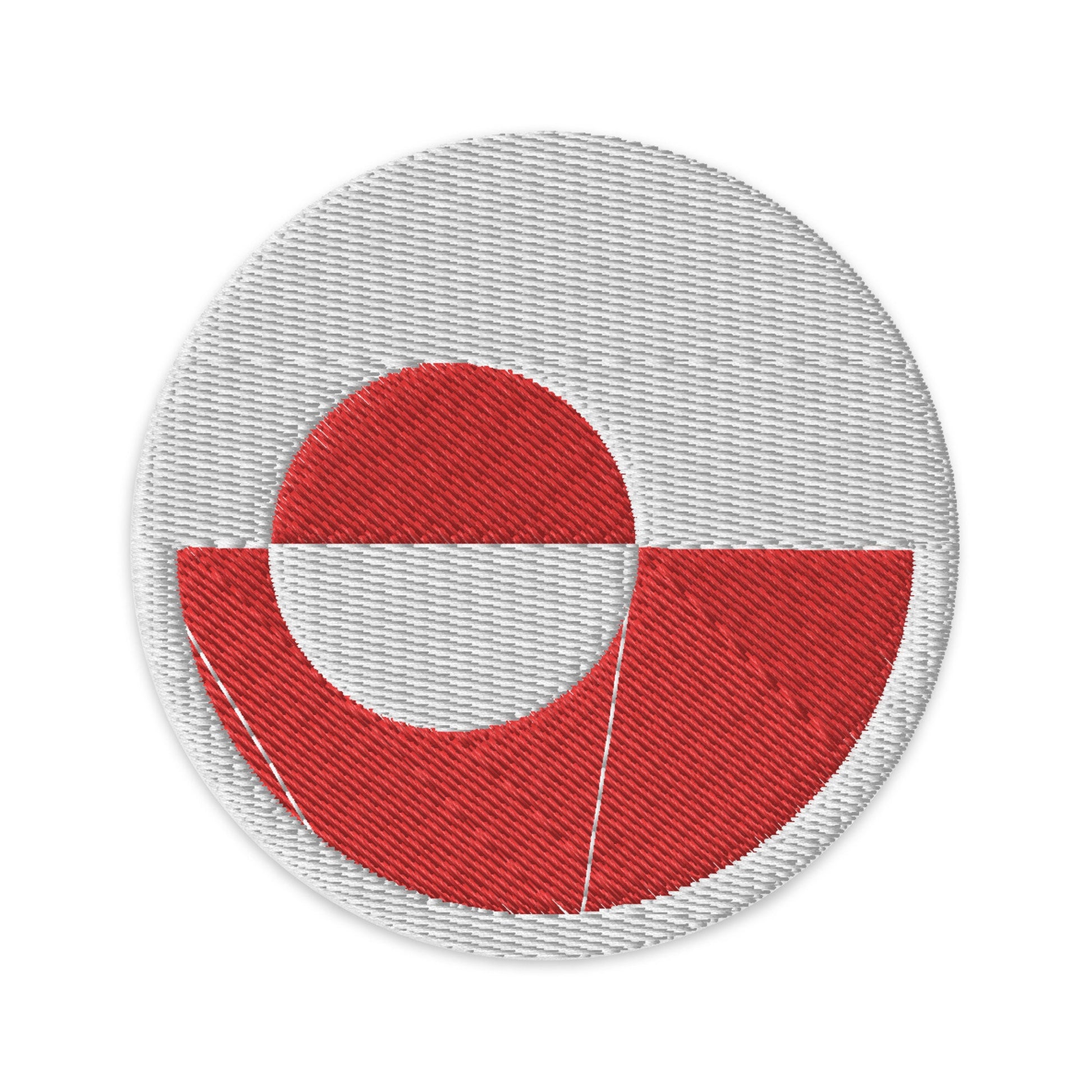 Greenland Flag Patch | Embroidered Iron-on or Sew-on DIY Applique For Vest, Backpack, Clothing Badge, Bikers, Travel Collectors, Souvenir