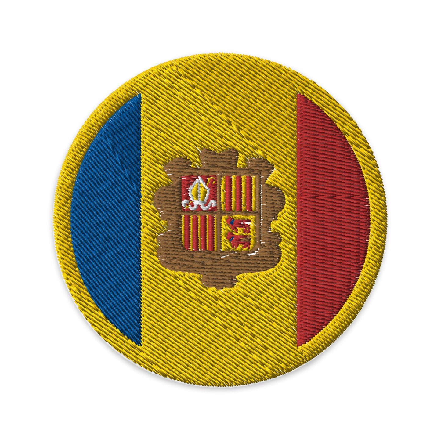 Andorra Flag Patch | Embroidered Iron-on or Sew-on DIY Applique For Vest, Backpack, Clothing Badge, Bikers, Travel Collectors, Souvenir