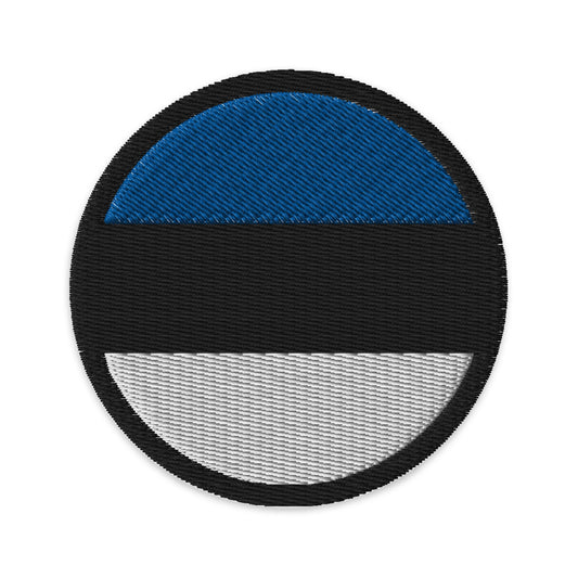 Estonia Flag Patch | Embroidered Iron-on or Sew-on DIY Applique For Vest, Backpack, Clothing Badge, Bikers, Travel Collectors, Souvenir