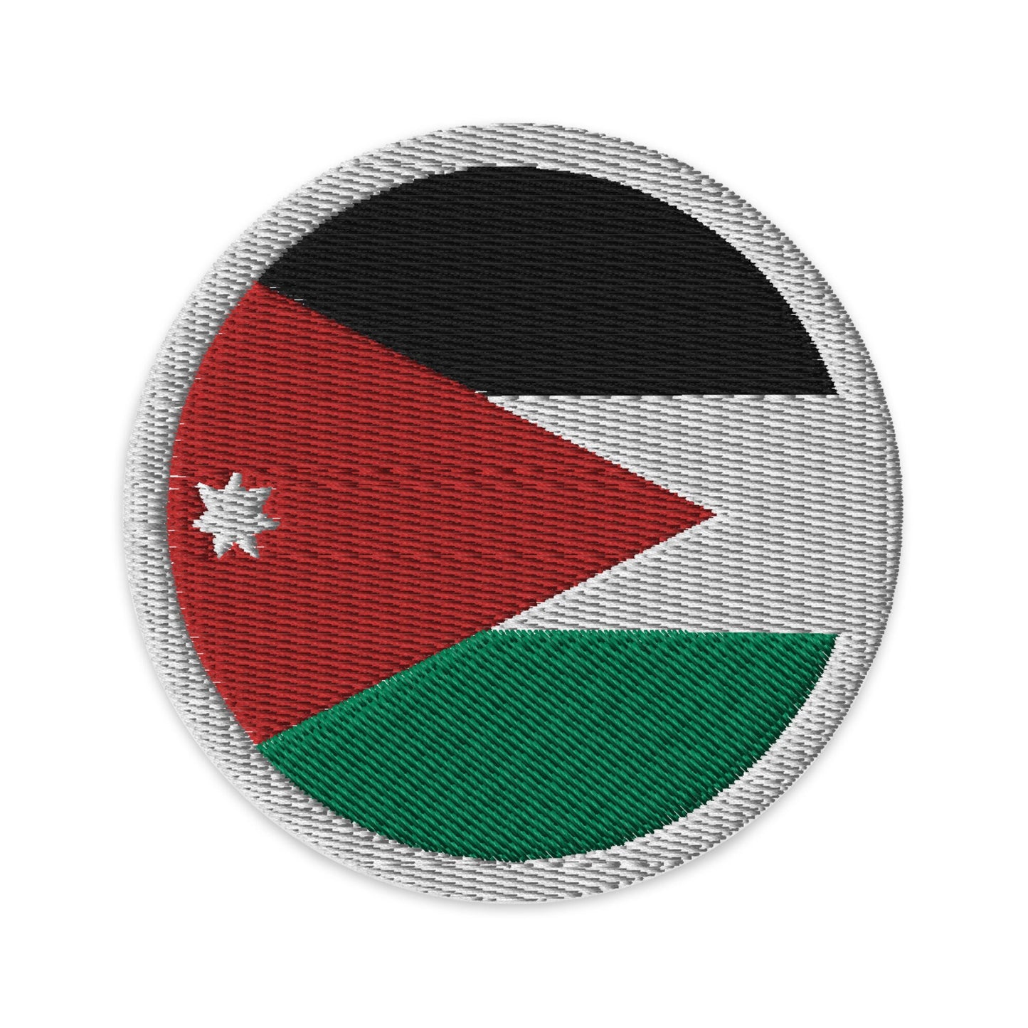 Jordan Flag Patch | Embroidered Iron-on or Sew-on DIY Applique For Vest, Backpack, Clothing Badge, Bikers, Travel Collectors, Souvenir