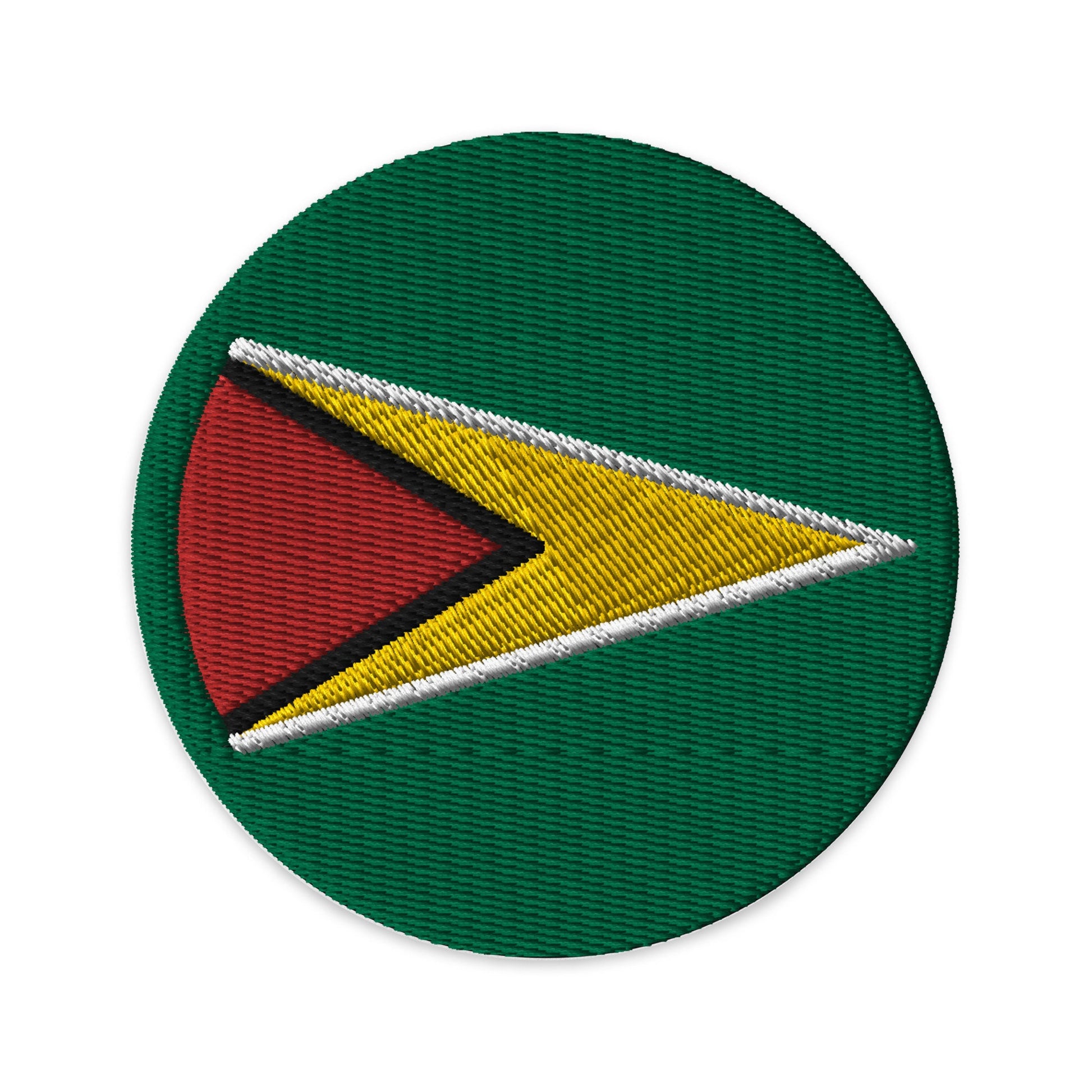 Guyana Flag Patch | Embroidered Iron-on or Sew-on DIY Applique For Vest, Backpack, Clothing Badge, Bikers, Travel Collectors, Souvenir