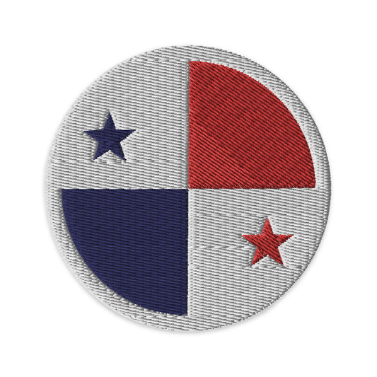 Panama Flag Patch | Embroidered Iron-on or Sew-on DIY Applique For Vest, Backpack, Clothing Badge, Bikers, Travel Collectors, Souvenir