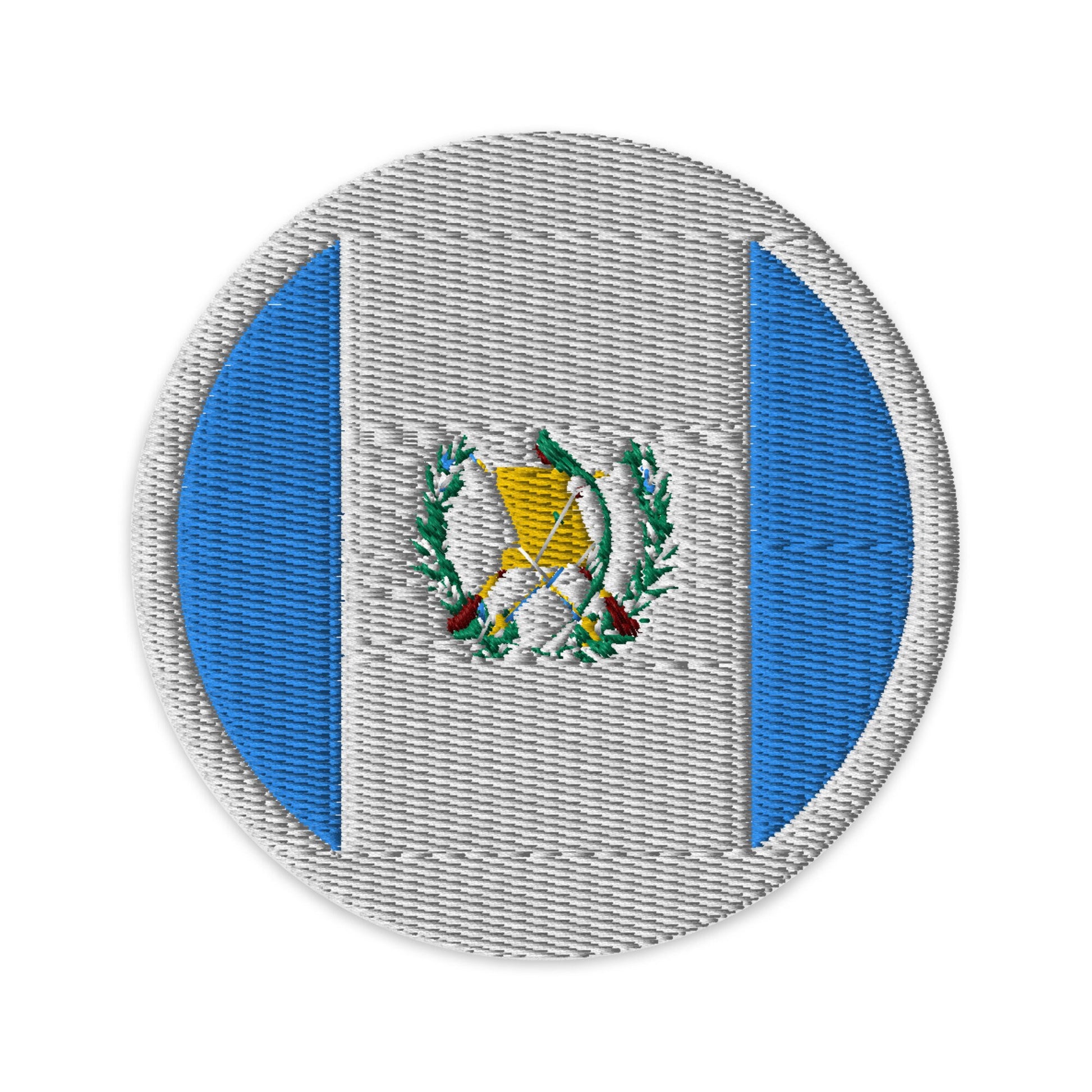 Guatemala Flag Patch | Embroidered Iron-on or Sew-on DIY Applique For Vest, Backpack, Clothing Badge, Bikers, Travel Collectors, Souvenir