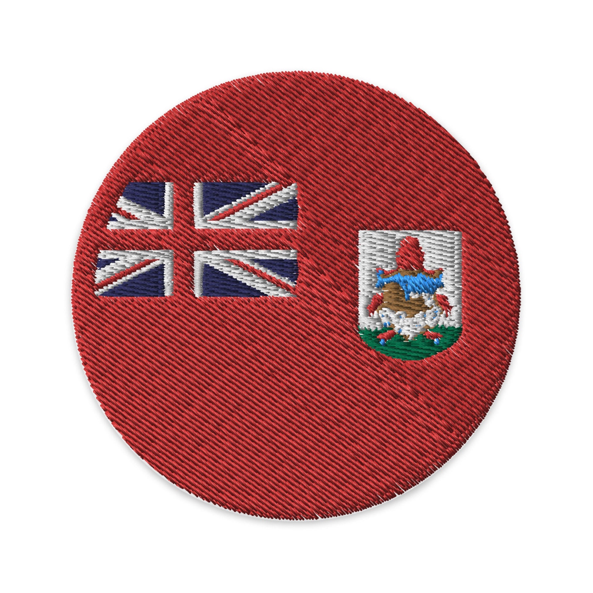 Bermuda Flag Patch | Embroidered Iron-on or Sew-on DIY Applique For Vest, Backpack, Clothing Badge, Biker, Travel Collector, Souvenir