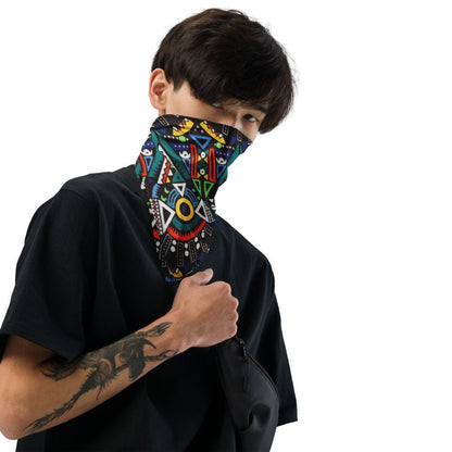 Amapiano Bandana | 100% Bio Cotton | Imported African Fabric with Traditional Patterns