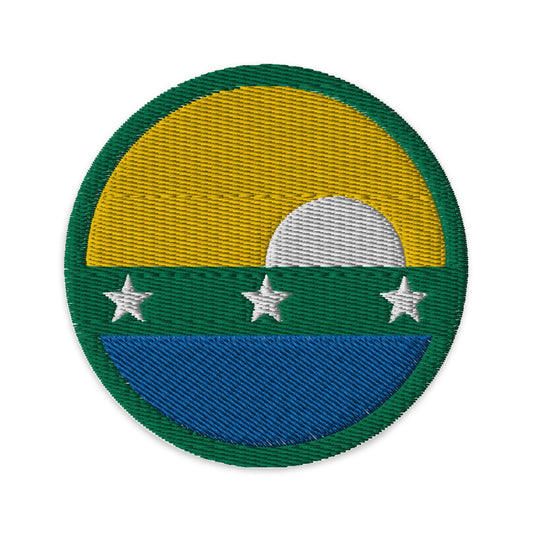 Nueva Esparta Flag Patch | Embroidered Iron-on or Sew-on DIY Applique For Vest, Backpack, Clothing Badge, Bikers, Travel Collector, Souvenir