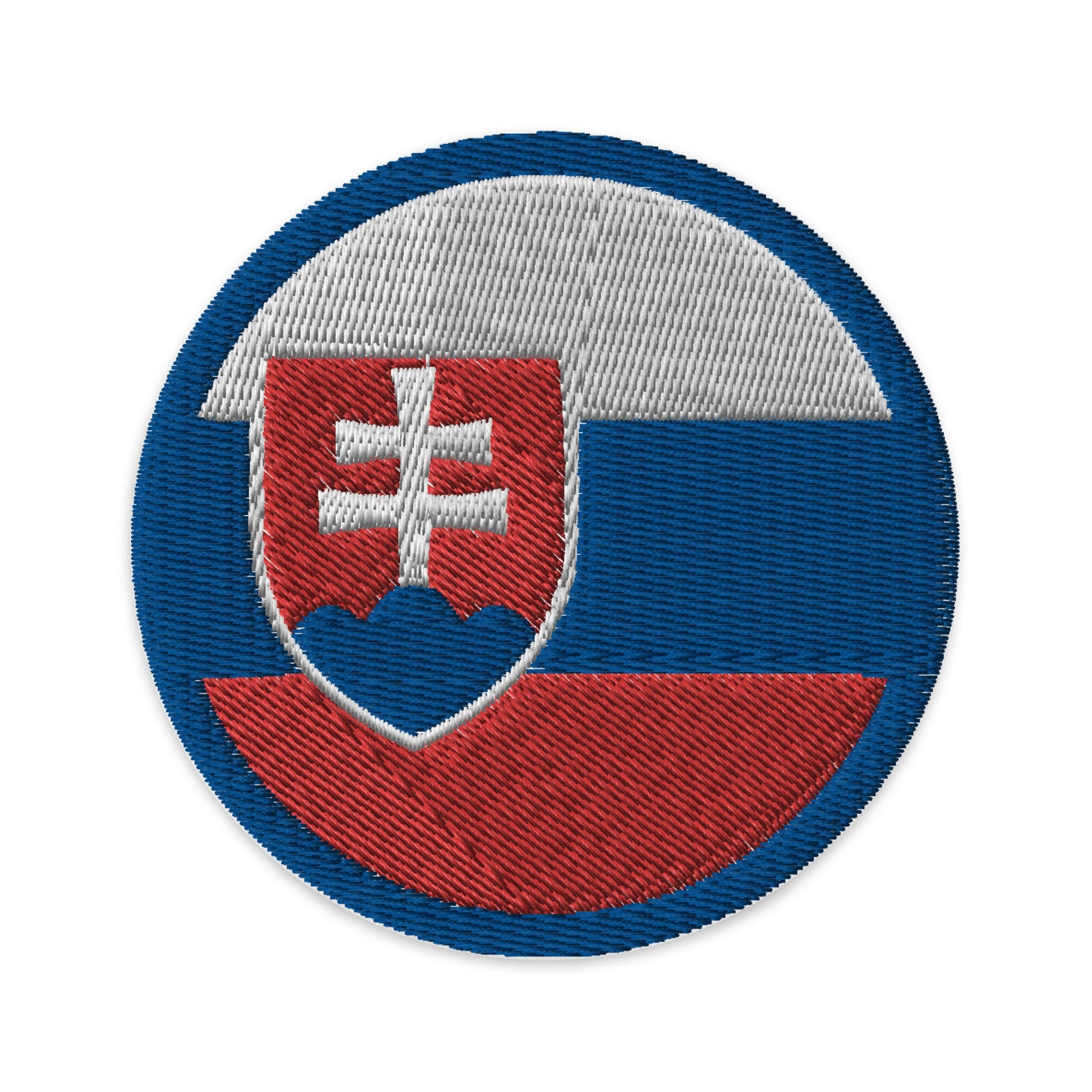 Slovakia Flag Patch | Embroidered Iron-on or Sew-on DIY Applique For Vest, Backpack, Clothing Badge, Bikers, Travel Collectors, Souvenir