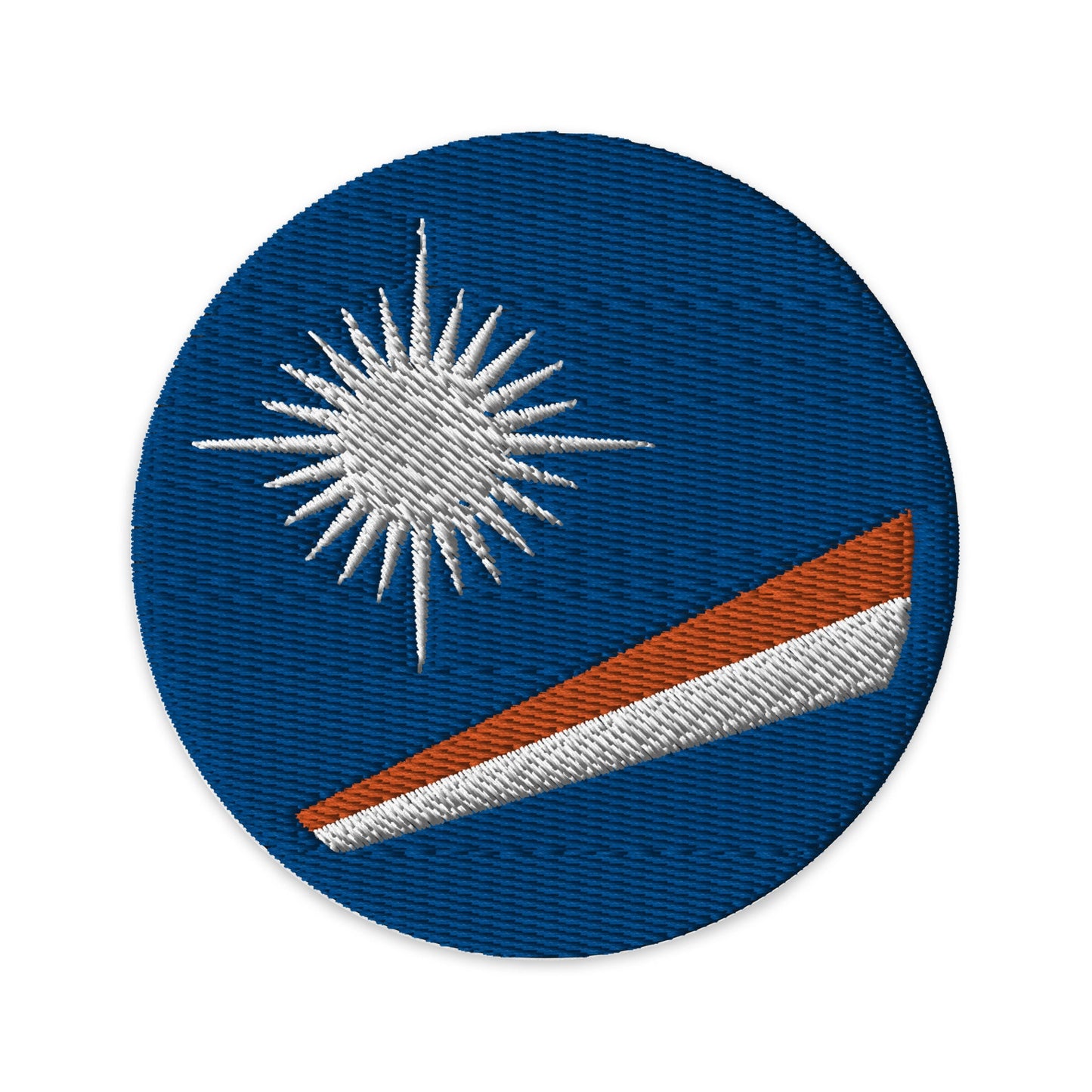 Marshall Islands Flag Patch | Embroidered Iron-on, Sew-on DIY Applique For Vest, Backpack, Clothing Badge, Biker, Travel Collector, Souvenir