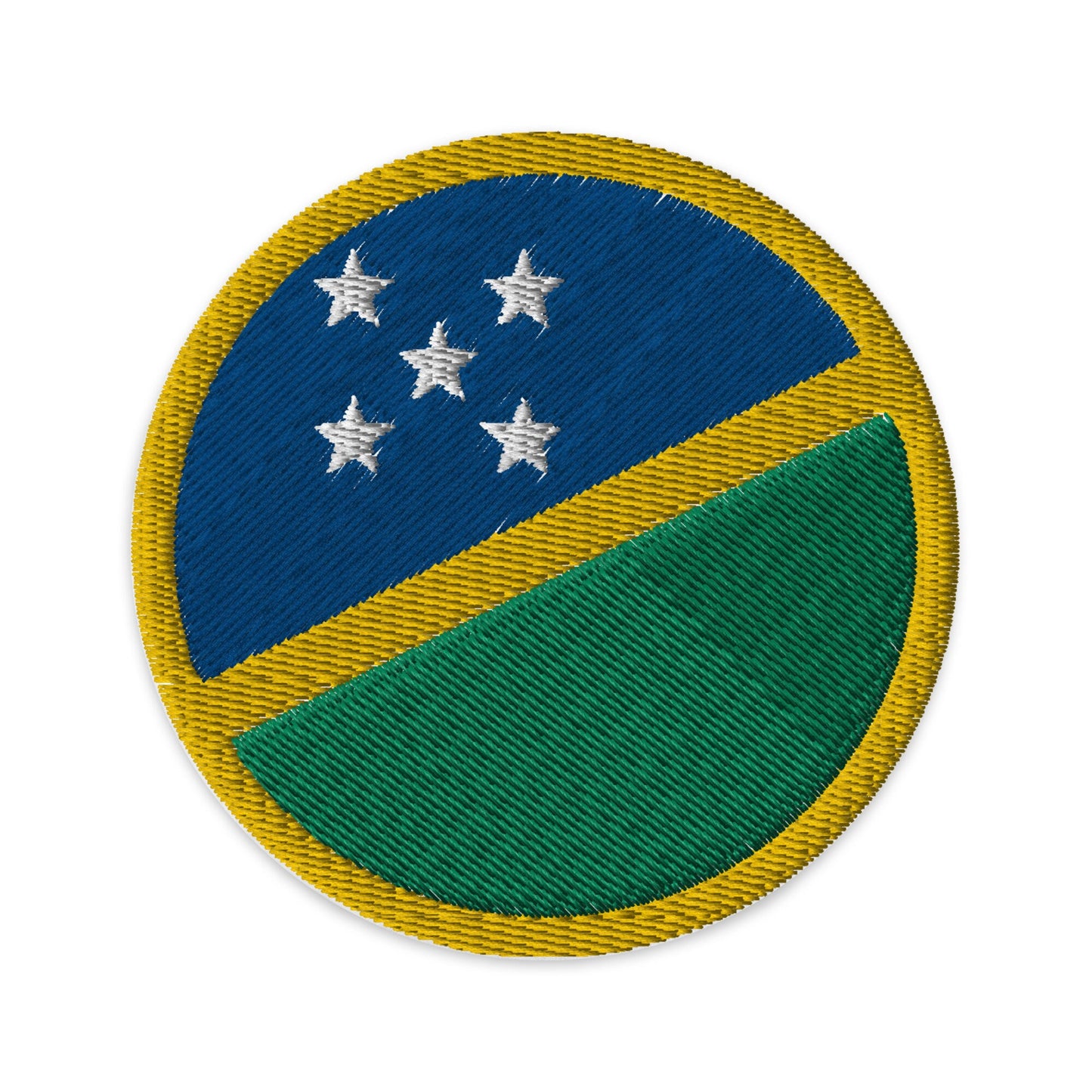 Solomon Islands Flag Patch | Embroidered Iron-on, Sew-on DIY Applique For Vest, Backpack, Clothing Badge, Bikers, Travel Collector, Souvenir