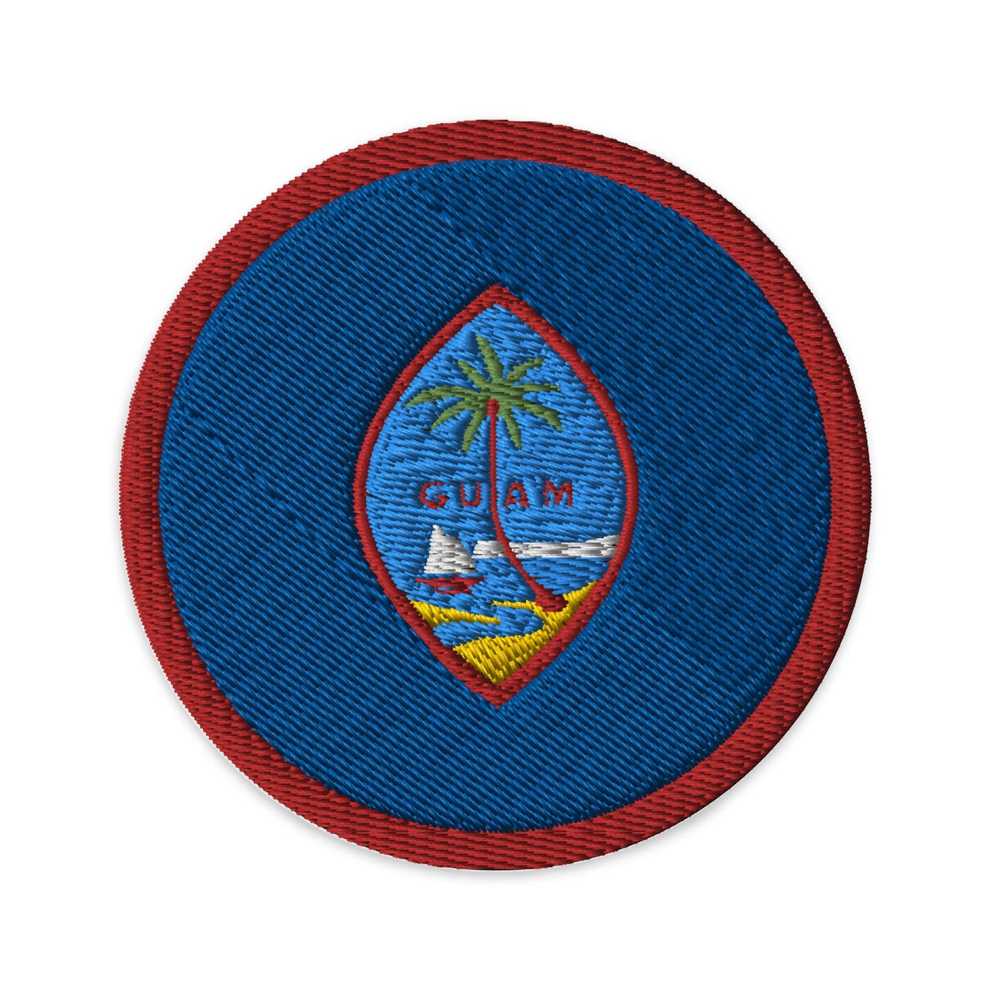 Guam Flag Patch | Embroidered Iron-on or Sew-on DIY Applique For Vest, Backpack, Clothing Badge, Bikers, Travel Collectors, Souvenir