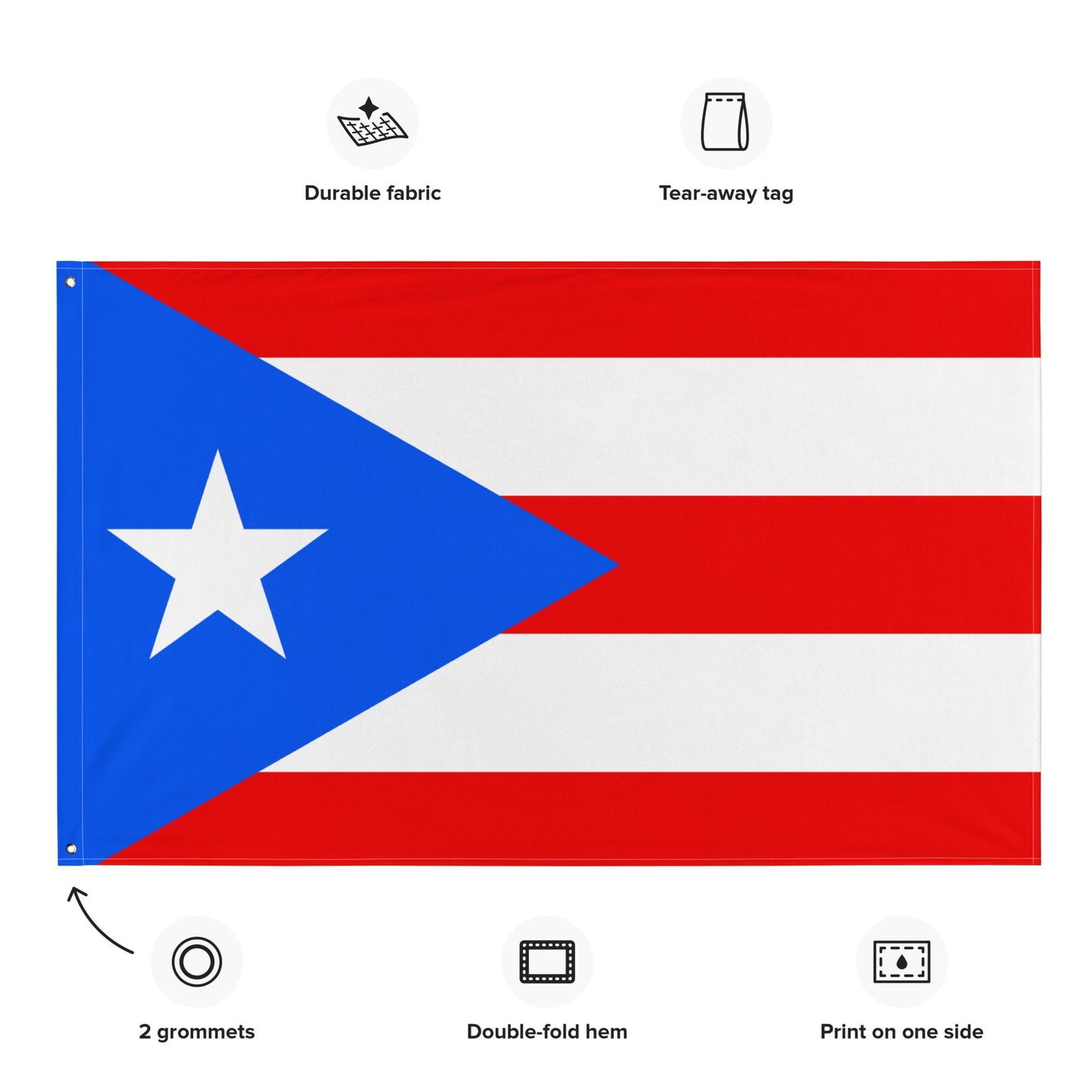 Puerto Rico Large Premium Flag