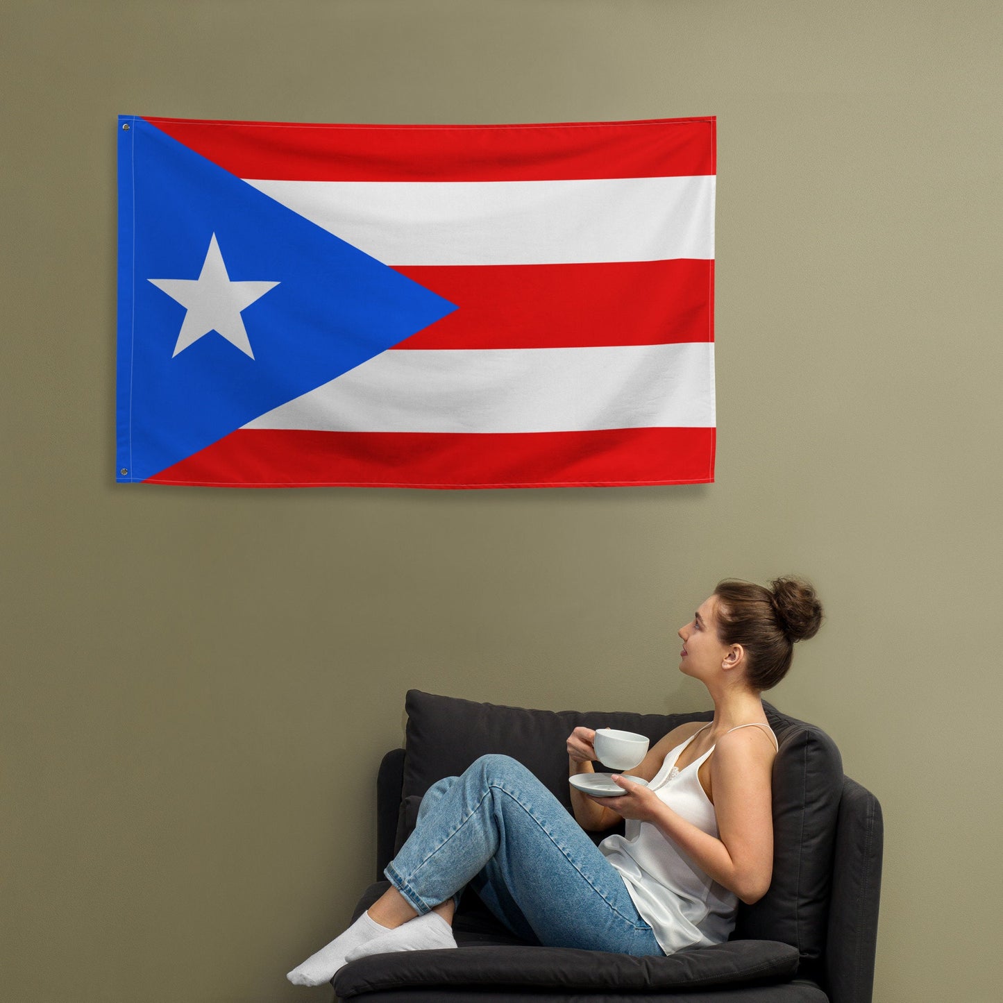 Puerto Rico Large Premium Flag