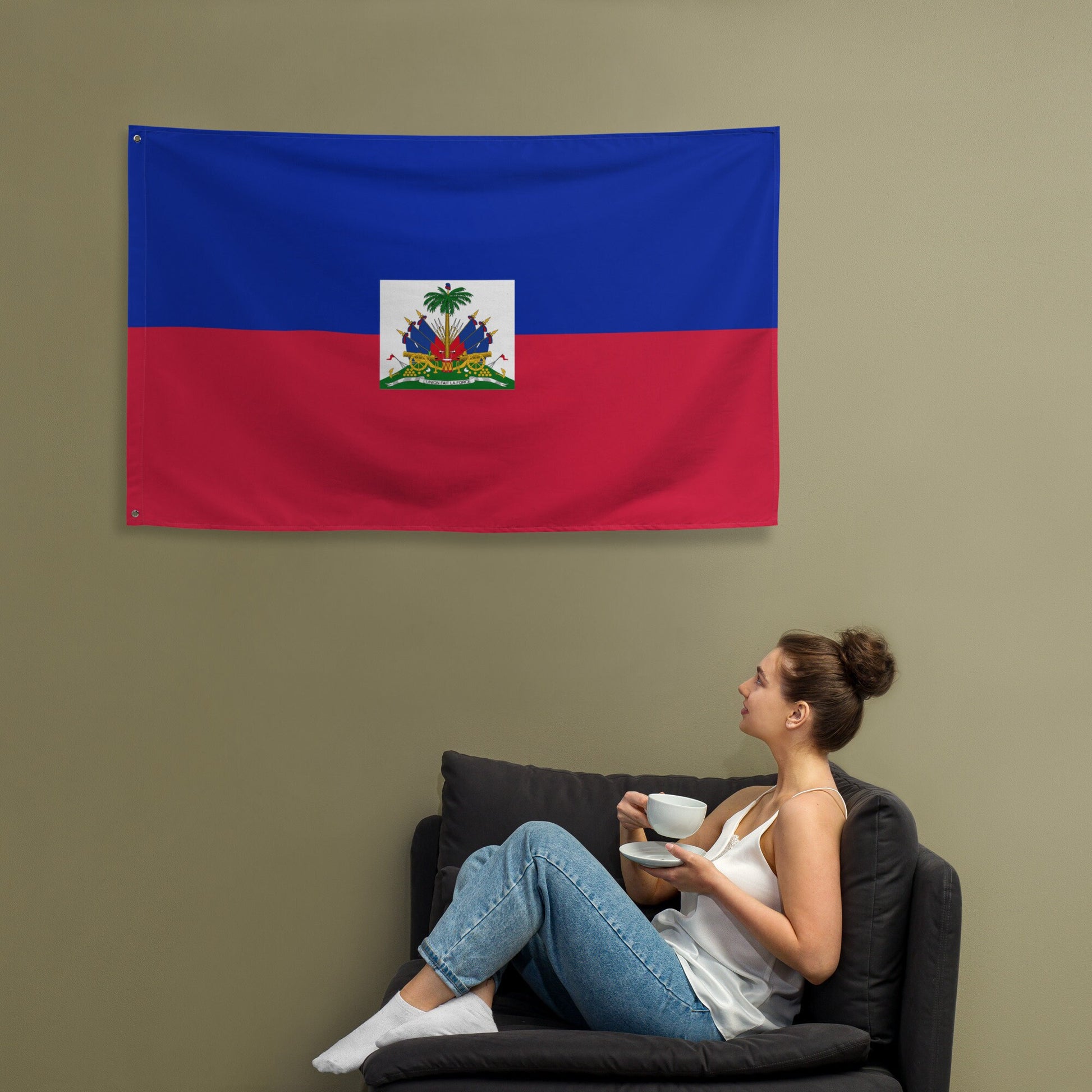 Haiti Large Premium Flag