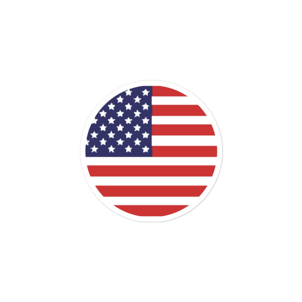 USA Flag Sticker | Bubble-free Kiss Cut Versatile Durable Water Safe Decorative Add-on for your Cars, Laptops, Notebooks, Phones, Work Desks