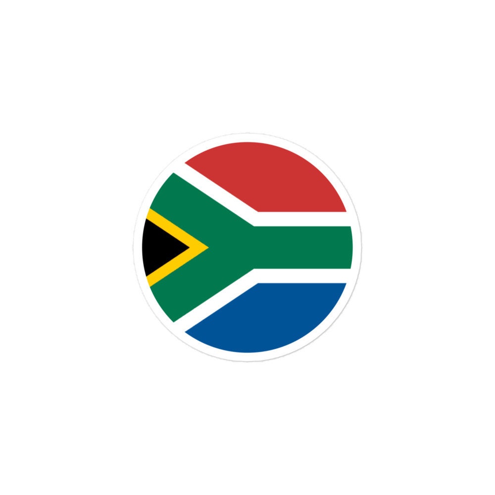 South Africa Flag Sticker | Bubble-free Kiss Cut Versatile Durable Water Safe Decorative Add-on for your Cars, Laptops, Notebooks and Phones