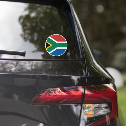 South Africa Flag Sticker | Bubble-free Kiss Cut Versatile Durable Water Safe Decorative Add-on for your Cars, Laptops, Notebooks and Phones