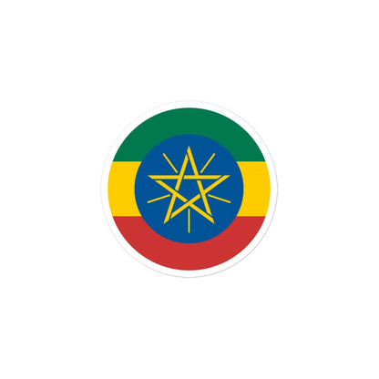 Ethiopia Flag Sticker | Bubble-free Kiss Cut Versatile Durable Water Safe Decorative Add-on for your Cars, Laptops, Notebooks and Phones