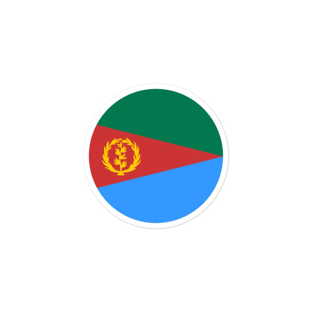 Eritrea Flag Sticker | Bubble-free Kiss Cut Versatile Durable Water Safe Decorative Add-on for your Cars, Laptops, Notebooks and Phones