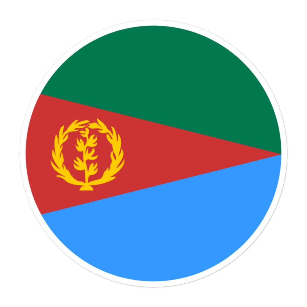 Eritrea Flag Sticker | Bubble-free Kiss Cut Versatile Durable Water Safe Decorative Add-on for your Cars, Laptops, Notebooks and Phones