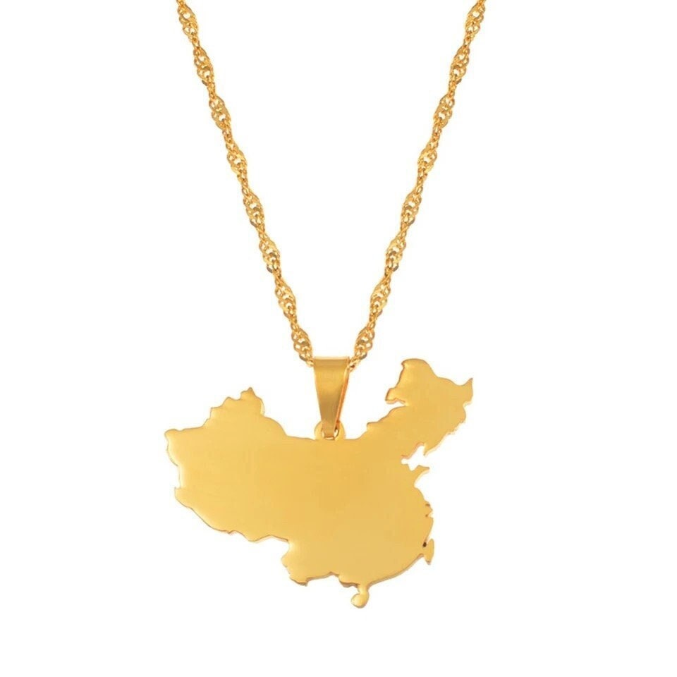 China Map Necklace