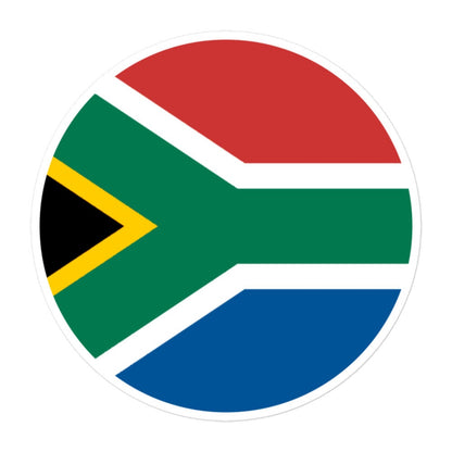 South Africa Flag Sticker | Bubble-free Kiss Cut Versatile Durable Water Safe Decorative Add-on for your Cars, Laptops, Notebooks and Phones