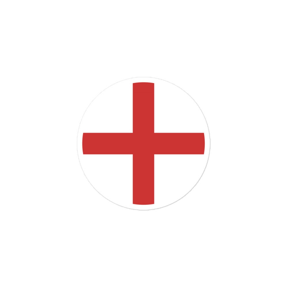 England Flag Sticker | Bubble-free Kiss Cut Versatile Durable Water Safe Decorative Add-on for your Car, Laptop, Notebook, Phone, Work Desk