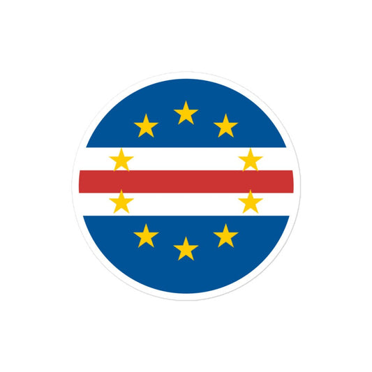 Cape Verde Flag Sticker | Bubble-free Kiss Cut Versatile Durable Water Safe Decorative Add-on for your Cars, Laptops, Notebooks and Phones