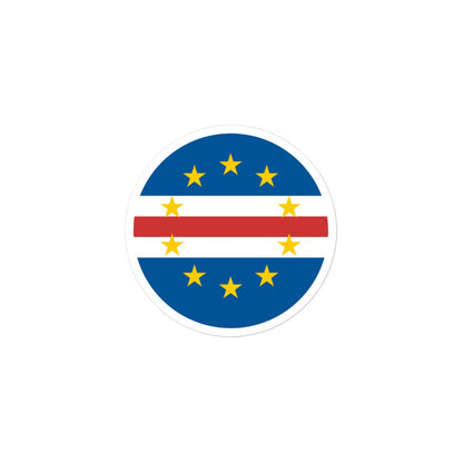 Cape Verde Flag Sticker | Bubble-free Kiss Cut Versatile Durable Water Safe Decorative Add-on for your Cars, Laptops, Notebooks and Phones